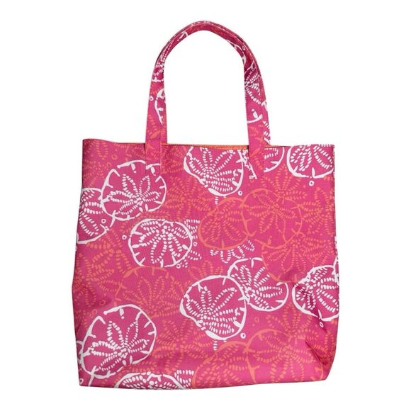 Lilly Pulitzer For Estée Lauder Sand Dollar Pink Beach Tote Bag - Picture 2 of 4